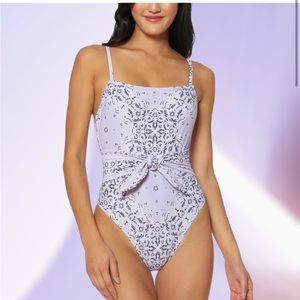 NWT Jessica Simpson Purple Bandana Bathing Suit